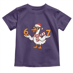 67 Christmas Silly Goose Toddler T Shirt 6 7 Meme Funny Six Seven Gen Alpha Slang TS10 Purple Print Your Wear