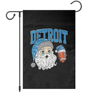 LF Football Christmas Garden Flag Vintage Santa Claus Face Game Day Sports Fans TS10 Black Print Your Wear