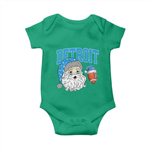 LF Football Christmas Baby Onesie Vintage Santa Claus Face Game Day Sports Fans TS10 Irish Green Print Your Wear