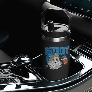 LF Football Christmas Flip Straw Tumbler Vintage Santa Claus Face Game Day Sports Fans TS10 Print Your Wear