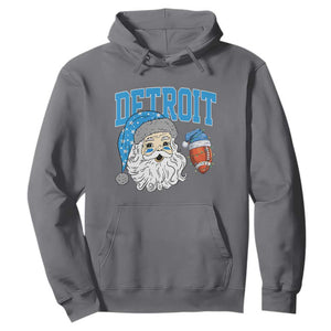LF Football Christmas Hoodie Vintage Santa Claus Face Game Day Sports Fans TS10 Charcoal Print Your Wear