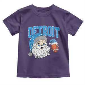 LF Football Christmas Toddler T Shirt Vintage Santa Claus Face Game Day Sports Fans TS10 Purple Print Your Wear