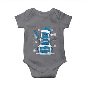 LF Christmas Snowman Baby Onesie DFL Football Fan TS10 Charcoal Print Your Wear