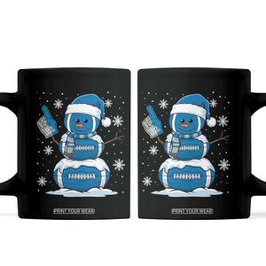 LF Christmas Snowman Coffee Mug DFL Football Fan TS10 Black Print Your Wear