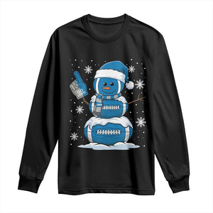 LF Christmas Snowman Long Sleeve Shirt DFL Football Fan TS10 Black Print Your Wear