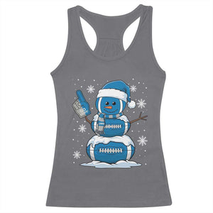 LF Christmas Snowman Racerback Tank Top DFL Football Fan TS10 Charcoal Print Your Wear