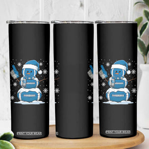 LF Christmas Snowman Skinny Tumbler DFL Football Fan TS10 Print Your Wear