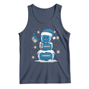 LF Christmas Snowman Tank Top DFL Football Fan TS10 Navy Print Your Wear