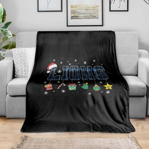 LF Christmas Throw Blanket Blue Plaid DFL Fans Xmas Pajamas TS10 Print Your Wear