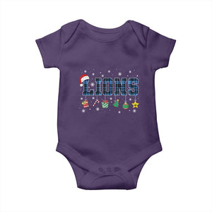 LF Christmas Baby Onesie Blue Plaid DFL Fans Xmas Pajamas TS10 Purple Print Your Wear
