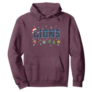 LF Christmas Hoodie Blue Plaid DFL Fans Xmas Pajamas TS10 Maroon Print Your Wear