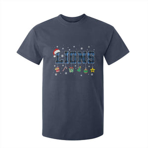 LF Christmas T Shirt For Kid Blue Plaid DFL Fans Xmas Pajamas TS10 Navy Print Your Wear