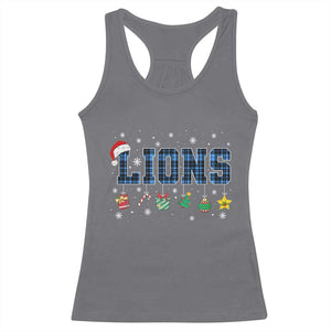 LF Christmas Racerback Tank Top Blue Plaid DFL Fans Xmas Pajamas TS10 Charcoal Print Your Wear