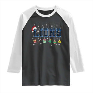 LF Christmas Raglan Shirt Blue Plaid DFL Fans Xmas Pajamas TS10 Black White Print Your Wear