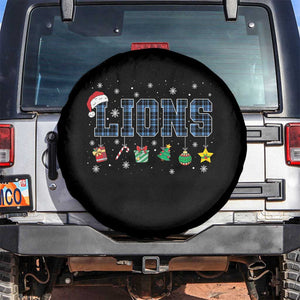 LF Christmas Spare Tire Cover Blue Plaid DFL Fans Xmas Pajamas TS10 No hole Black Print Your Wear