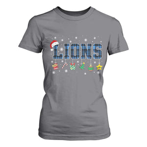 LF Christmas T Shirt For Women Blue Plaid DFL Fans Xmas Pajamas TS10 Charcoal Print Your Wear
