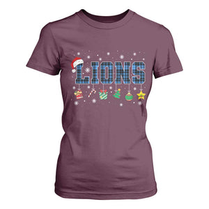 LF Christmas T Shirt For Women Blue Plaid DFL Fans Xmas Pajamas TS10 Maroon Print Your Wear