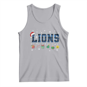 LF Christmas Tank Top Blue Plaid DFL Fans Xmas Pajamas TS10 Athletic Heather Print Your Wear