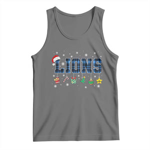 LF Christmas Tank Top Blue Plaid DFL Fans Xmas Pajamas TS10 Black Heather Print Your Wear