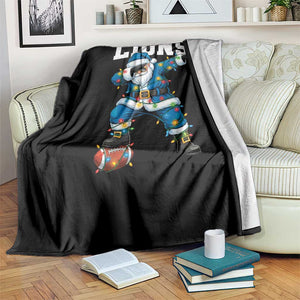 LF Christmas Throw Blanket Funny Dabbing Santa Football Lovers Game Day TS10 Print Your Wear