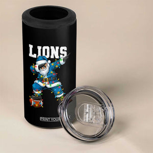 LF Christmas 4 in 1 Can Cooler Tumbler Funny Dabbing Santa Football Lovers Game Day TS10 Print Your Wear