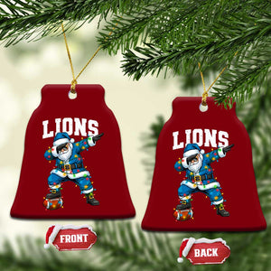 LF Christmas Ceramic Ornament Funny Dabbing Santa Football Lovers Game Day TS10 Print Your Wear