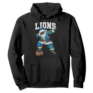 LF Christmas Hoodie Funny Dabbing Santa Football Lovers Game Day TS10 Black Print Your Wear