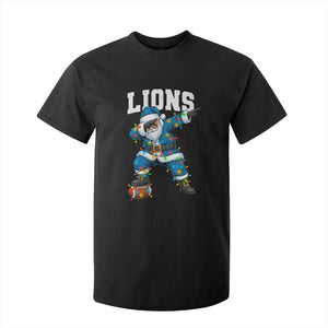 LF Christmas T Shirt For Kid Funny Dabbing Santa Football Lovers Game Day TS10 Black Print Your Wear