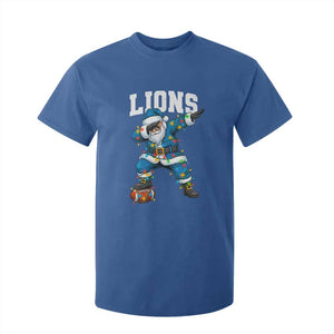 LF Christmas T Shirt For Kid Funny Dabbing Santa Football Lovers Game Day TS10 Royal Blue Print Your Wear