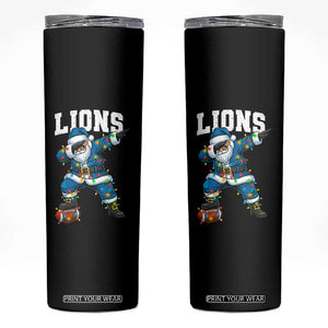 LF Christmas Skinny Tumbler Funny Dabbing Santa Football Lovers Game Day TS10 Black Print Your Wear