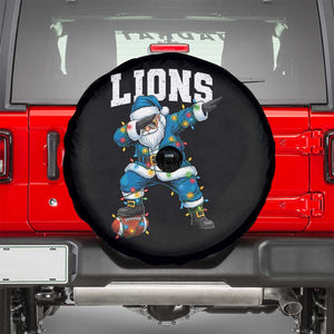LF Christmas Spare Tire Cover Funny Dabbing Santa Football Lovers Game Day TS10 Black Print Your Wear