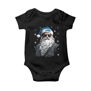 Vintage DFL Christmas Baby Onesie Retro Santa Lions Fan Game Day TS10 Black Print Your Wear