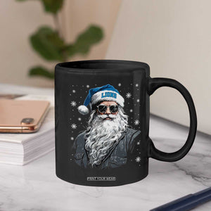 Vintage DFL Christmas Coffee Mug Retro Santa Lions Fan Game Day TS10 Print Your Wear