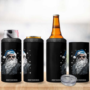 Vintage DFL Christmas 4 in 1 Can Cooler Tumbler Retro Santa Lions Fan Game Day TS10 Print Your Wear