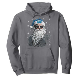 Vintage DFL Christmas Hoodie Retro Santa Lions Fan Game Day TS10 Charcoal Print Your Wear
