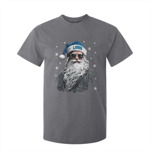 Vintage DFL Christmas T Shirt For Kid Retro Santa Lions Fan Game Day TS10 Charcoal Print Your Wear