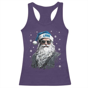 Vintage DFL Christmas Racerback Tank Top Retro Santa Lions Fan Game Day TS10 Purple Print Your Wear