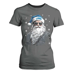 Vintage DFL Christmas T Shirt For Women Retro Santa Lions Fan Game Day TS10 Dark Heather Print Your Wear