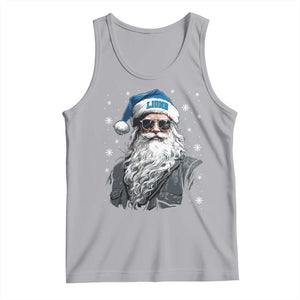 Vintage DFL Christmas Tank Top Retro Santa Lions Fan Game Day TS10 Athletic Heather Print Your Wear