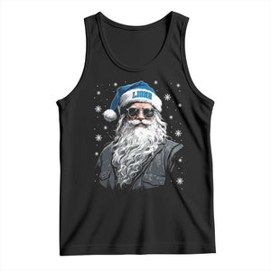 Vintage DFL Christmas Tank Top Retro Santa Lions Fan Game Day TS10 Black Print Your Wear