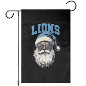 LF Football Christmas Garden Flag Vintage Santa Claus Face Game Day TS10 Black Print Your Wear