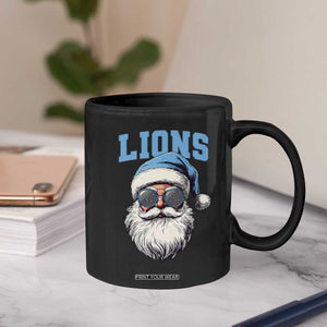 LF Football Christmas Coffee Mug Vintage Santa Claus Face Game Day TS10 Print Your Wear