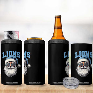 LF Football Christmas 4 in 1 Can Cooler Tumbler Vintage Santa Claus Face Game Day TS10 Print Your Wear
