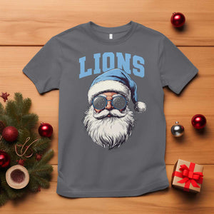 LF Football Christmas T Shirt Vintage Santa Claus Face Game Day TS10 Charcoal Print Your Wear