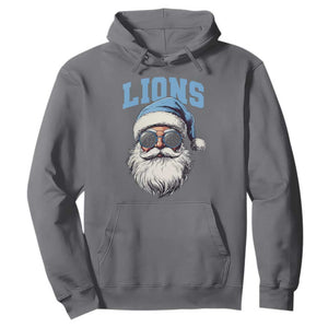 LF Football Christmas Hoodie Vintage Santa Claus Face Game Day TS10 Charcoal Print Your Wear