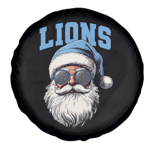 LF Football Christmas Spare Tire Cover Vintage Santa Claus Face Game Day TS10 Print Your Wear