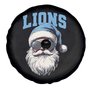LF Football Christmas Spare Tire Cover Vintage Santa Claus Face Game Day TS10 Print Your Wear