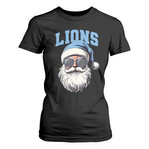 LF Football Christmas T Shirt For Women Vintage Santa Claus Face Game Day TS10 Black Print Your Wear