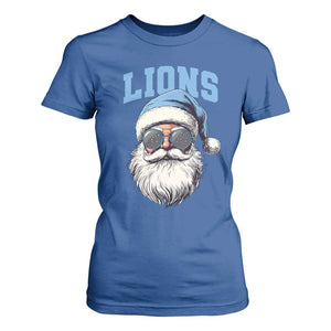LF Football Christmas T Shirt For Women Vintage Santa Claus Face Game Day TS10 Royal Blue Print Your Wear