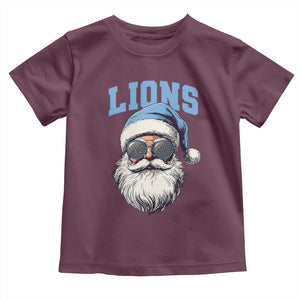LF Football Christmas Toddler T Shirt Vintage Santa Claus Face Game Day TS10 Maroon Print Your Wear